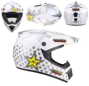 קסדה פול פייס כוכב-לבן