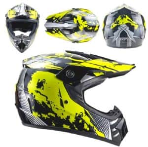 קסדה פול פייס שחור צהוב