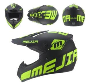 קסדה פול פייס שחור ירוק